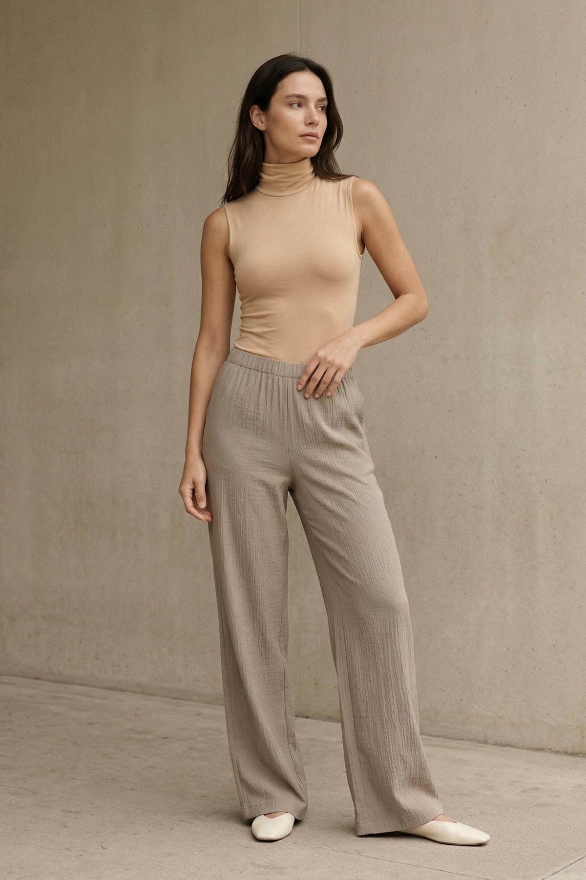 Ekru Bej Body Set ürün görseli - Ivoire Wear