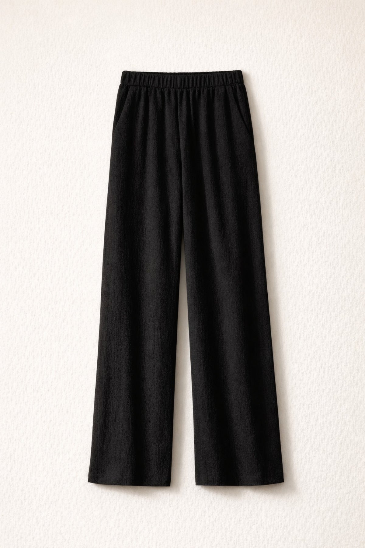 Siyah Bürümcük Pantolon ürün görseli - Ivoire Wear