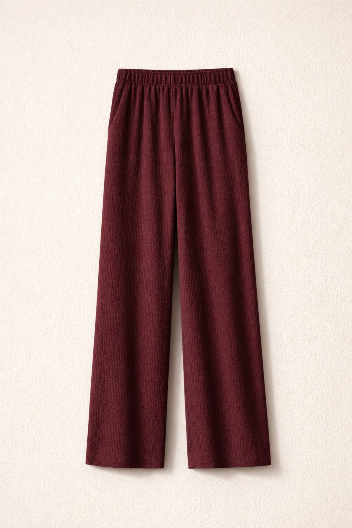 Bordo Bürümcük Pantolon ürün görseli - Ivoire Wear